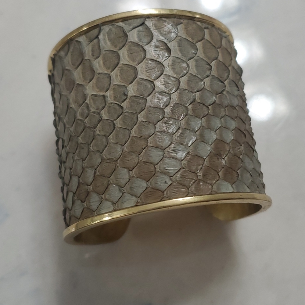 Taylor & Tessier bronze cuff python collection